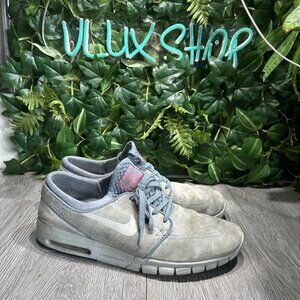 Nike SB Stefan Janoski Air Max Blue Graphite Suede Skateboard Mens Size 11.5
